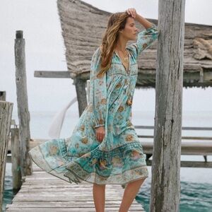 SPELL AND THE GYPSY COLLECTIVE
Seashell Boho Dress In Seafoam